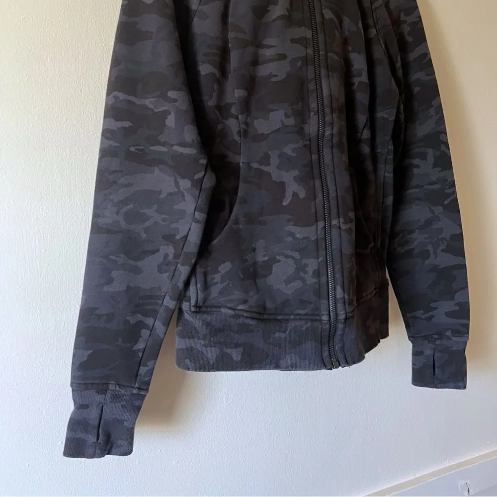 Lululemon Women's Scuba Hoodie Full Zip  Camo Multi Gray  Size 6 - Image 5