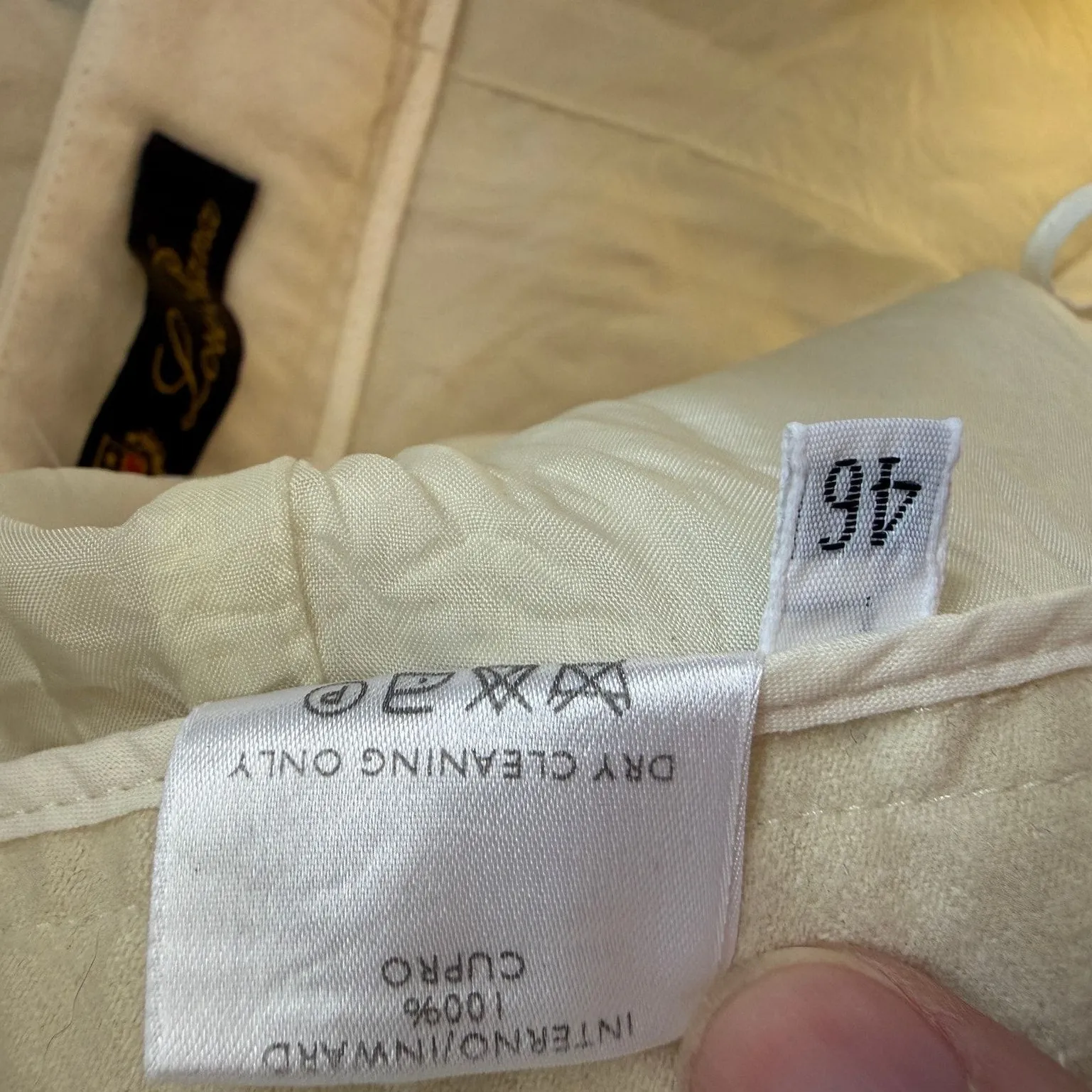 Loro Piana Women's Sz 10 Wool Cashmere Trouser Pants Butter Yellow Cream IT 46 - Image 8