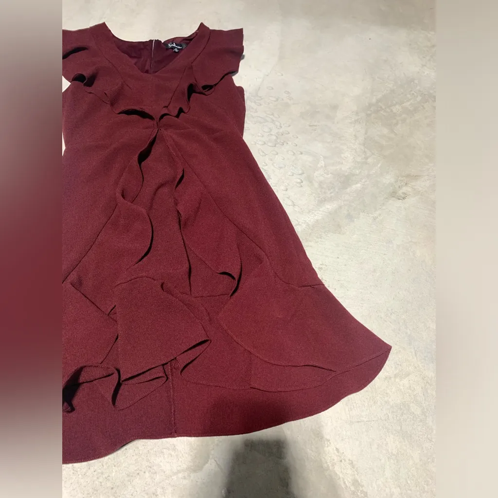 Lulus red dress holiday medium - Image 3