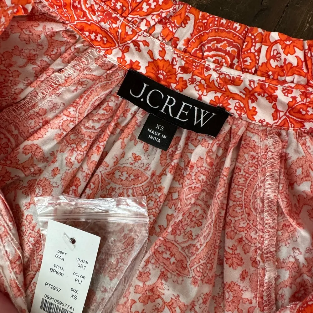 NEW!  Ruffle-collar mini dress in cotton poplin floral bouquet - Image 7