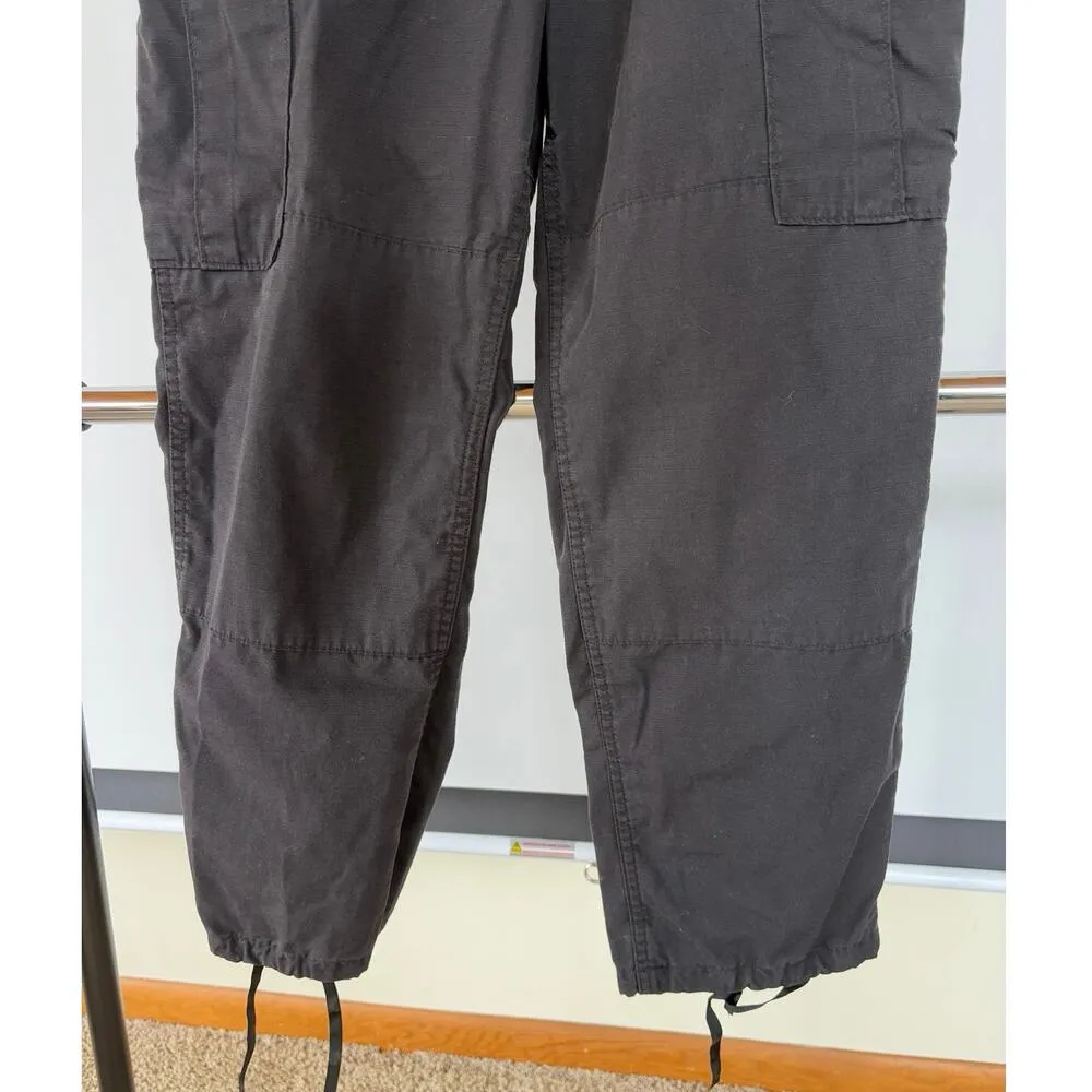 Propper Black Cargo Tactical Uniform Outdoors Work Pants Adjustable EUC Small - Image 3