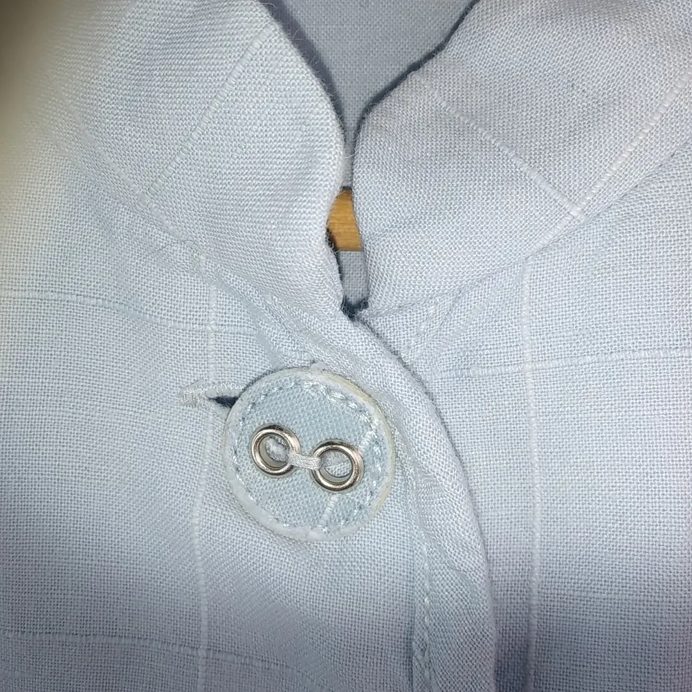 Liz Claiborne SP Sky Blue Linen Jacket Petite - Image 6