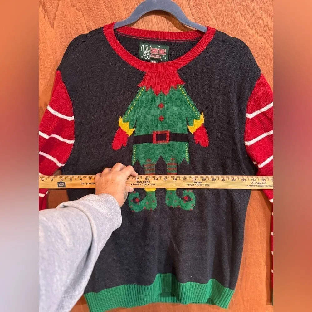 Ugly Christmas Sweater Elf Body Sweater size XL - Image 5