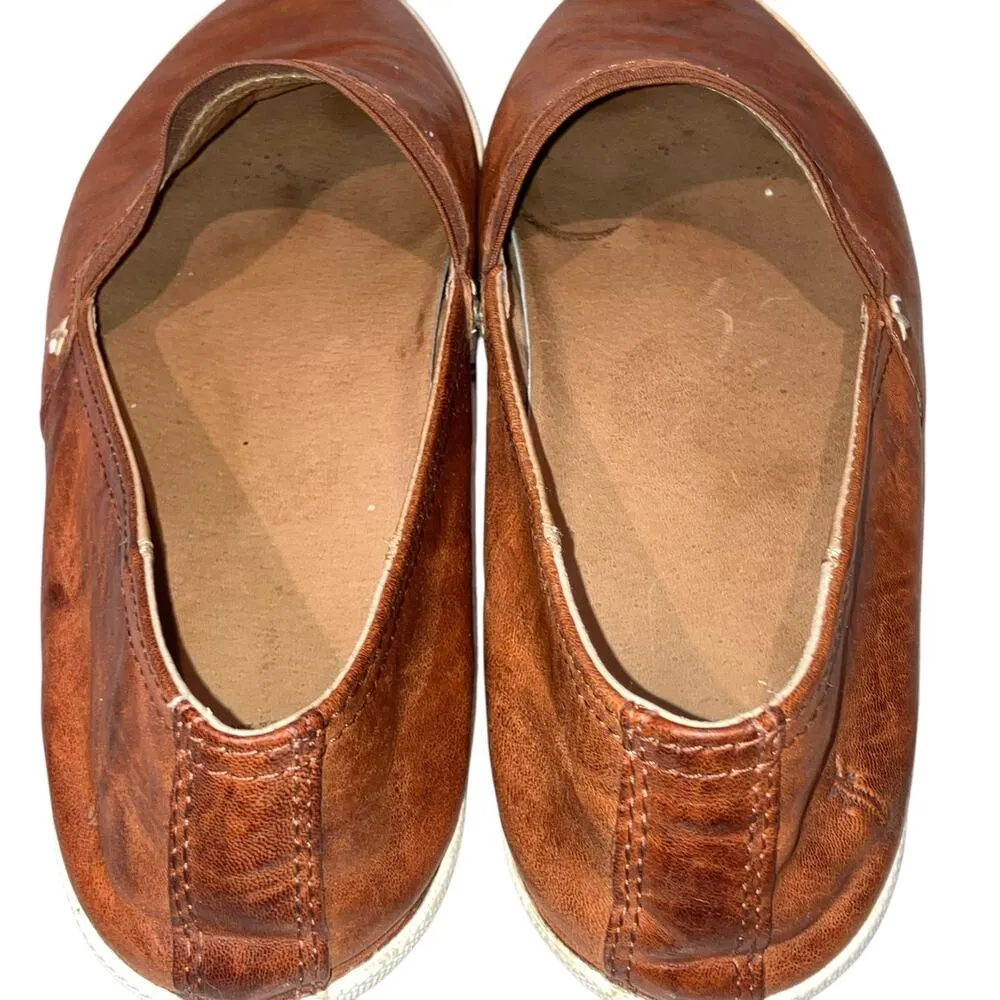 Frye Melanie Cognac Leather Slip On Sneaker-size 9 - Image 11