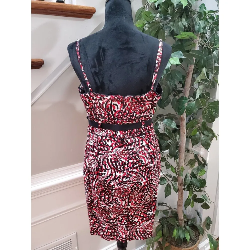 Grass Collection Women's Multicolor Cotton Sweetheart Neck Knee Length Dress 11 - Image 8