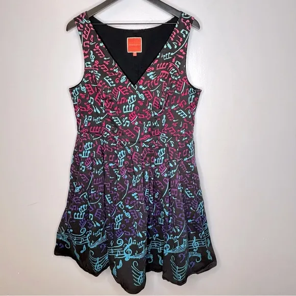 ModCloth Bijou Joys Music Note Dress Size‎ 1X - Image 3