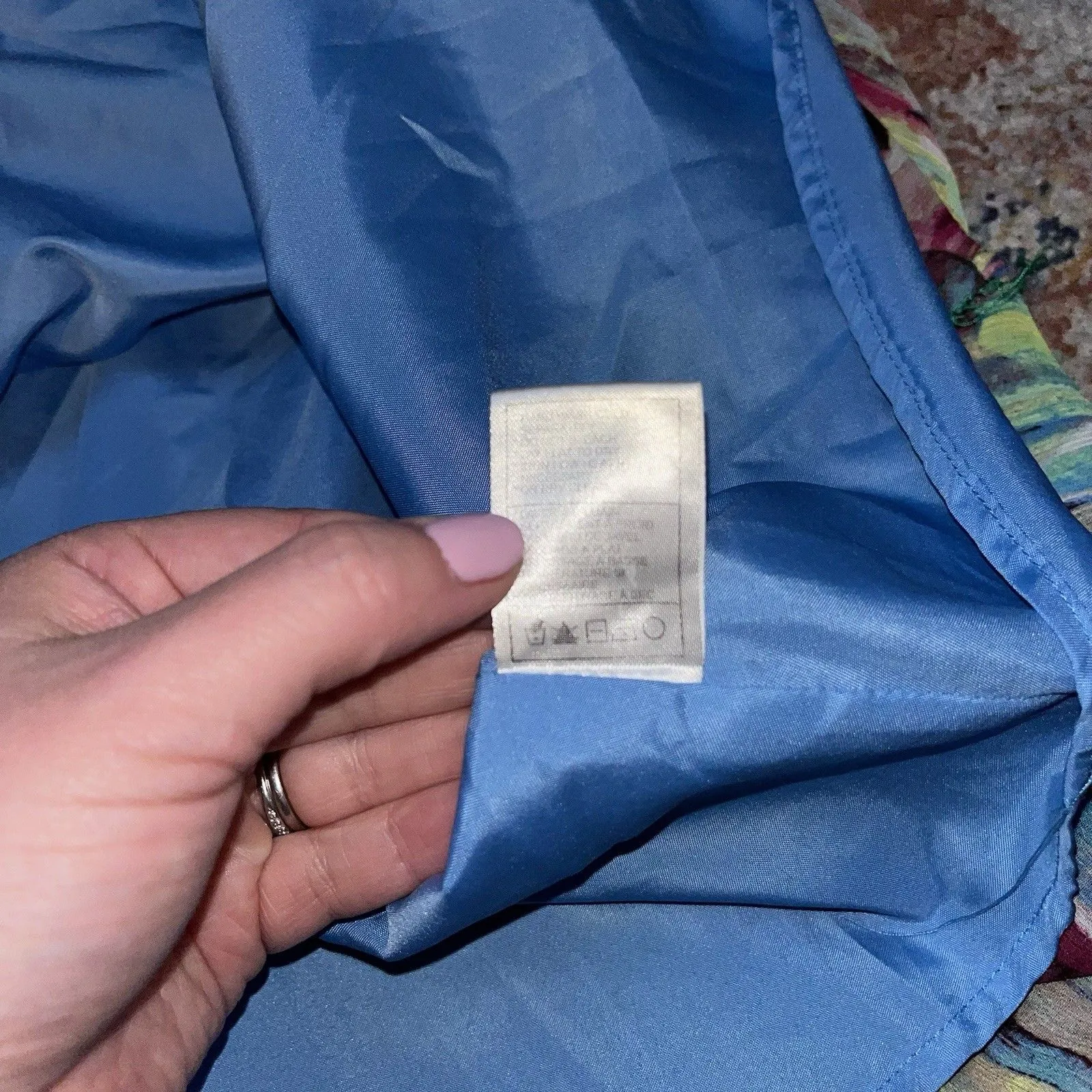 Jack Vintage Dress Women’s Y2K 4 Multicolor Artsy Spaghetti Chiffon Lined Maxi - Image 5