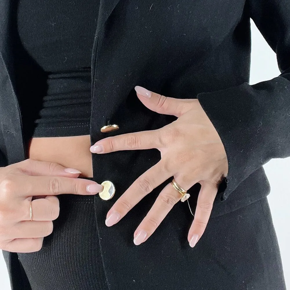 Anthropologie Cartonnier Black Button Down Blazer Size 6 - Image 2