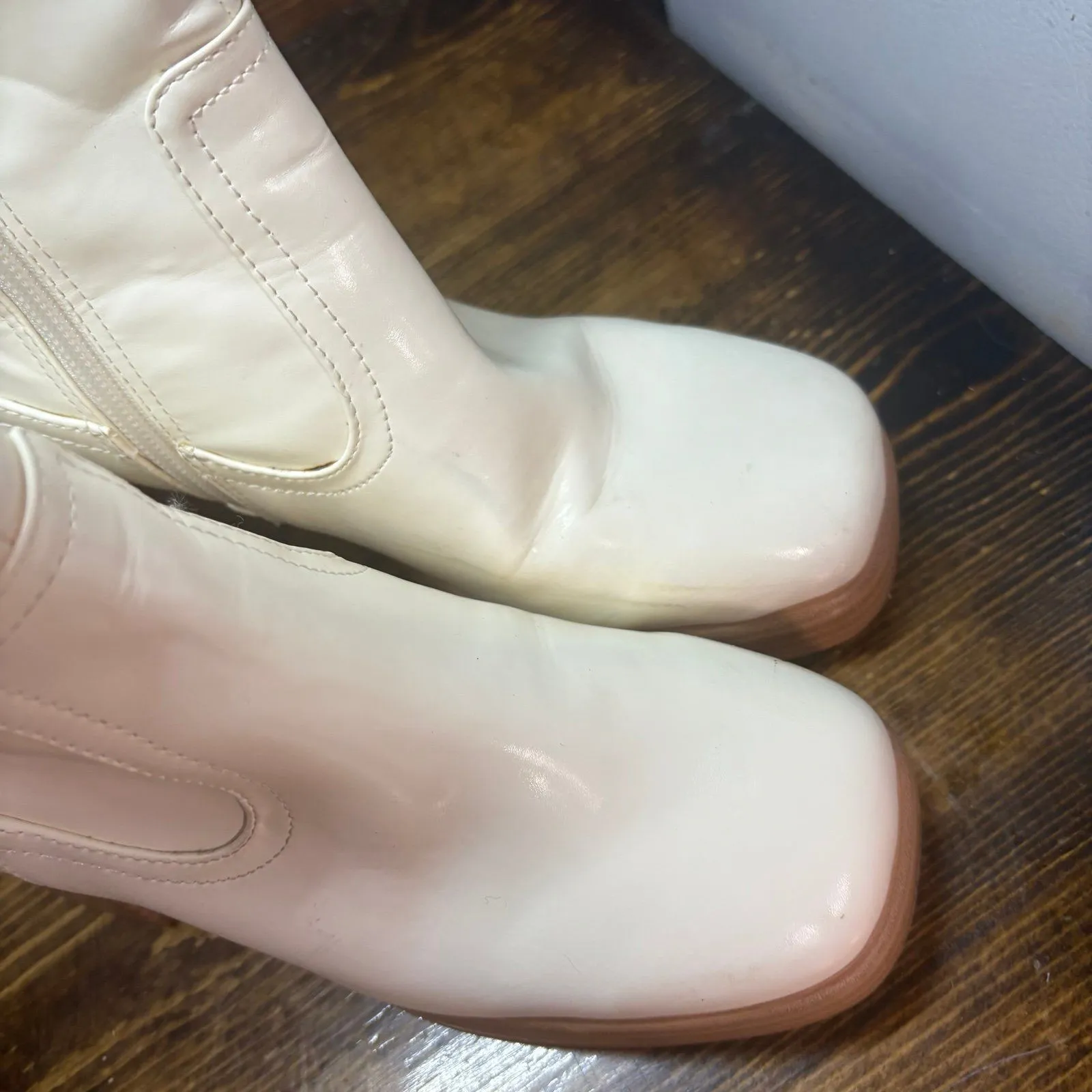 BP‎ Off White Keyla Platform Boots Size 5.5 - Image 3