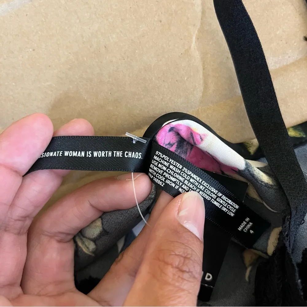 Torrid Skull Floral Lace Slip Dress - Image 7