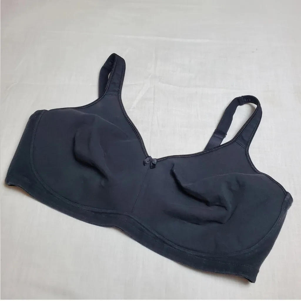 Avenue Body Black Wirefree Full Coverage Bra Unlined Plus Size 42D - Image 5