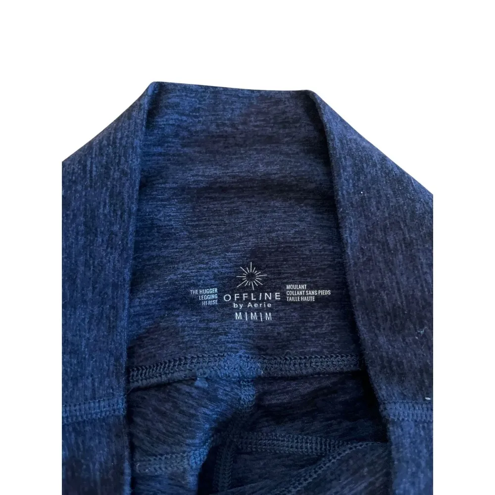 Aerie Offline‎ Leggings High Waisted Heathered Blue Athletic Pocket Size M - Image 2