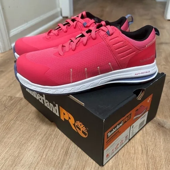 TIMBERLAND | Pro Overdrive Composite Safety Toe Pink Size 9 - Image 4