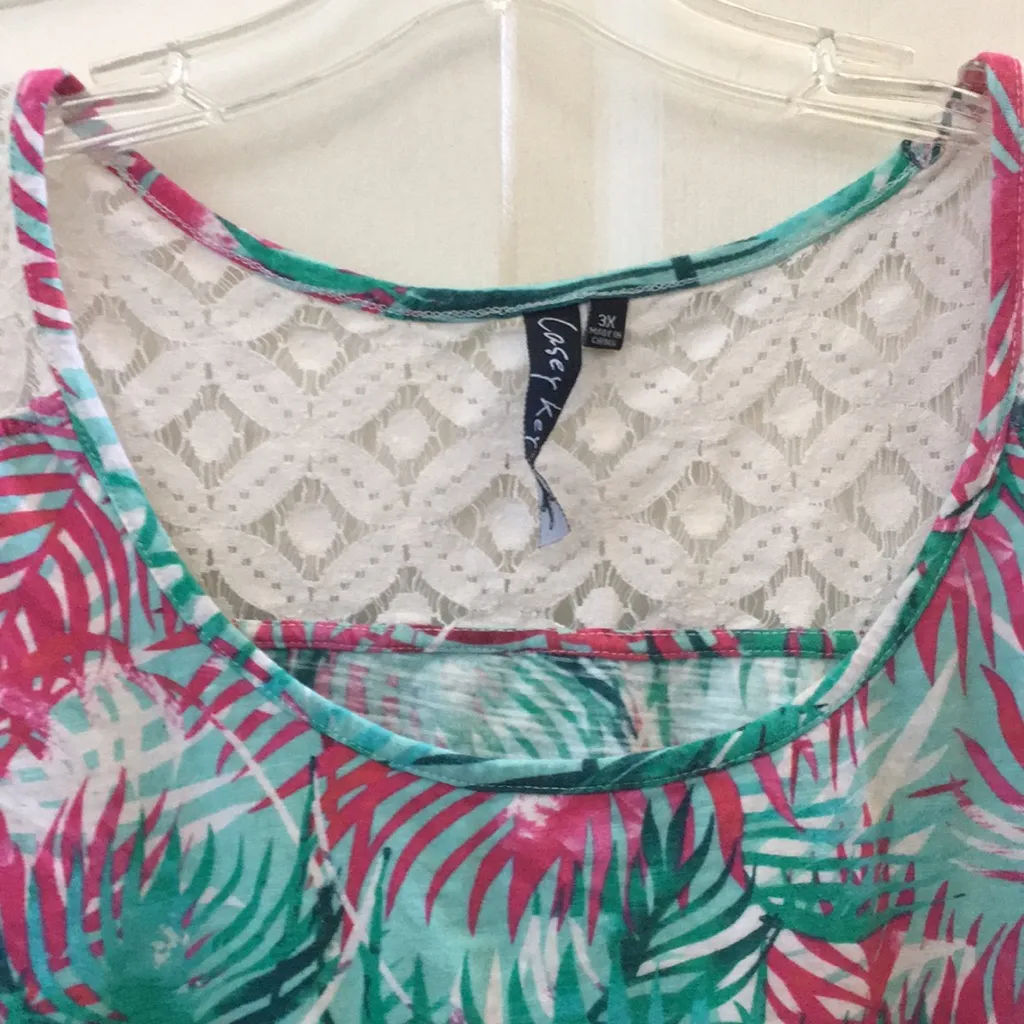 FINAL MARKDOWN Ladies’ Casey Key Lacy Tank Top (3X) - Image 3