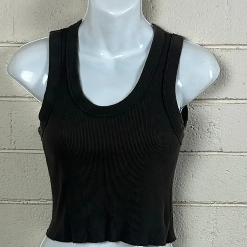 Brandy Melville John Galt Brown Dark Brown Connor Tank one size - Image 8