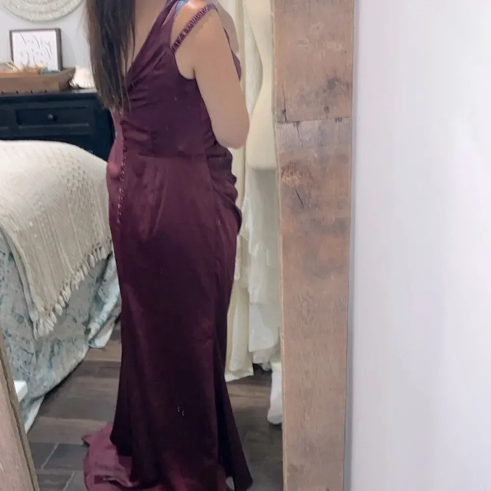 Galina Signature burgundy formal dress size 14 Red - Image 4