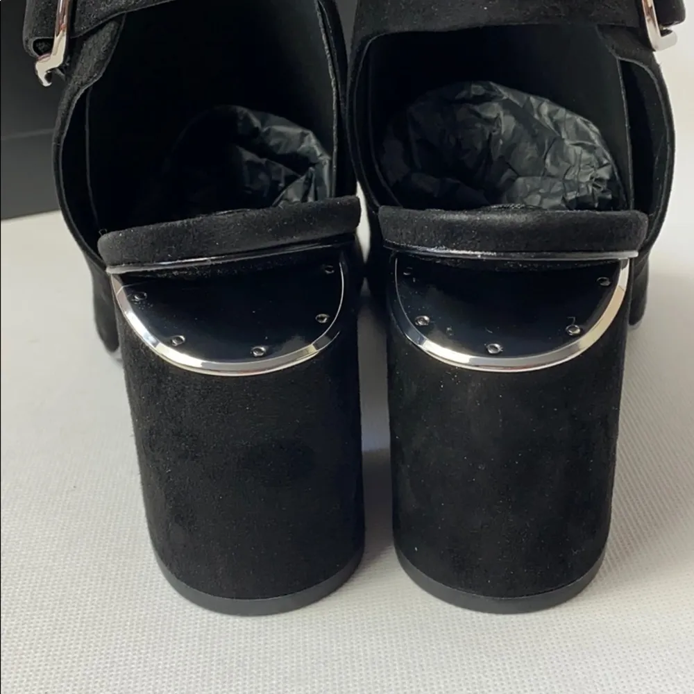 Alexander Wang Nadia black suede peep toe booties - Image 6