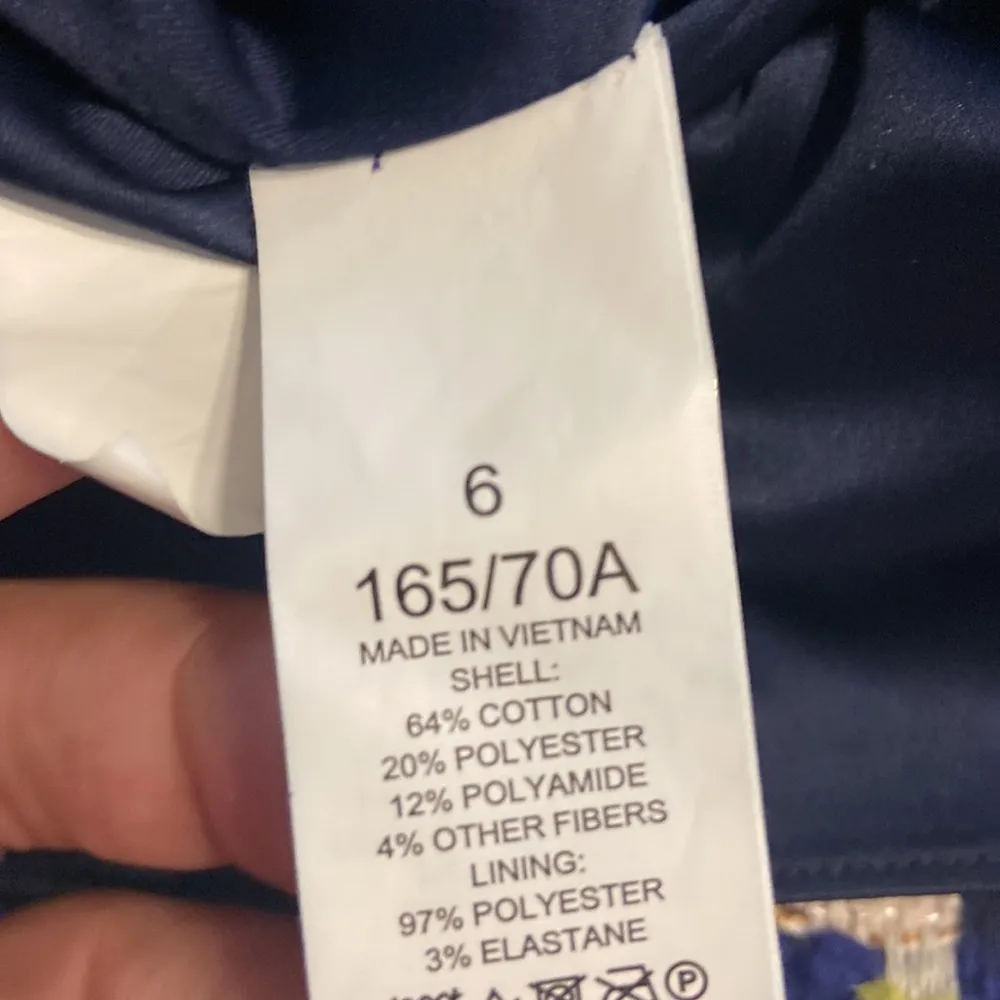 Kate Spade Blue and White A-Line Mini Skirt size 6 excellent condition waist 30” - Image 6