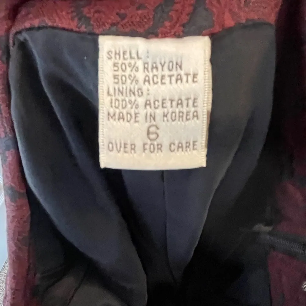 Vintage Casual Corner‎ Pantsuit Black Size 6 - Image 12