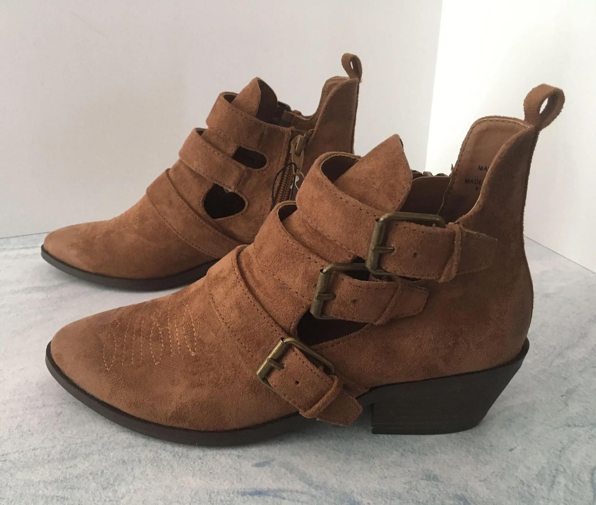 Ankle Boots, Size 7 1/2 Brown - Image 2