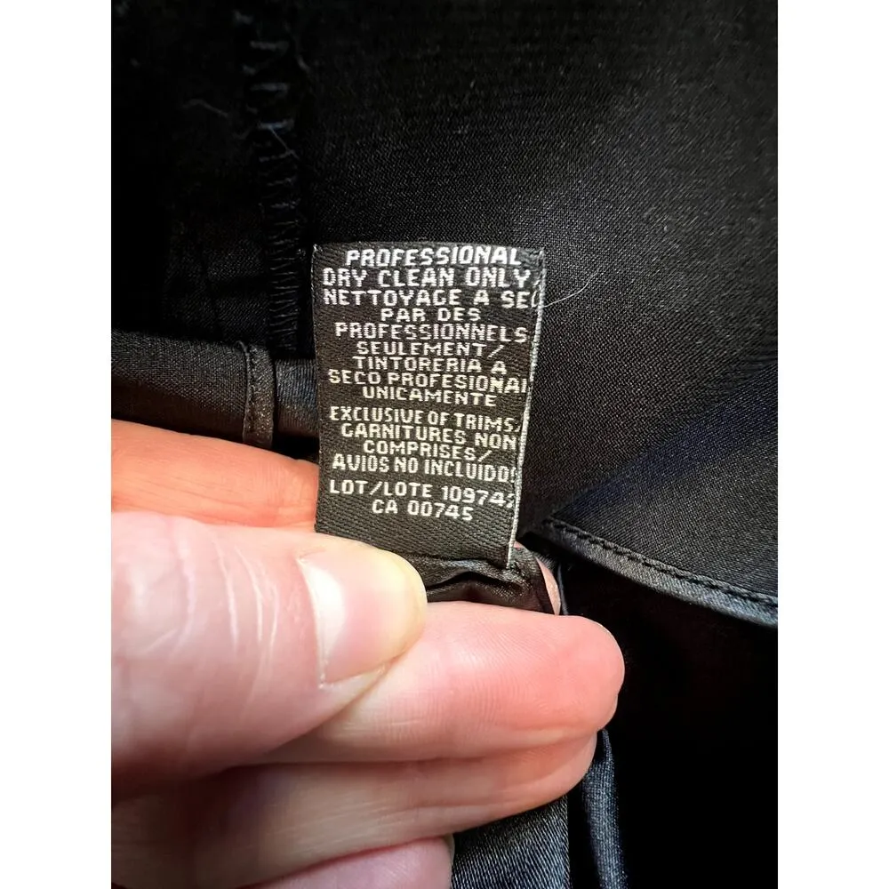 Monique Lhuillier ML Evening Black Lace Mermaid Full Length Gown Size 10 - Image 11