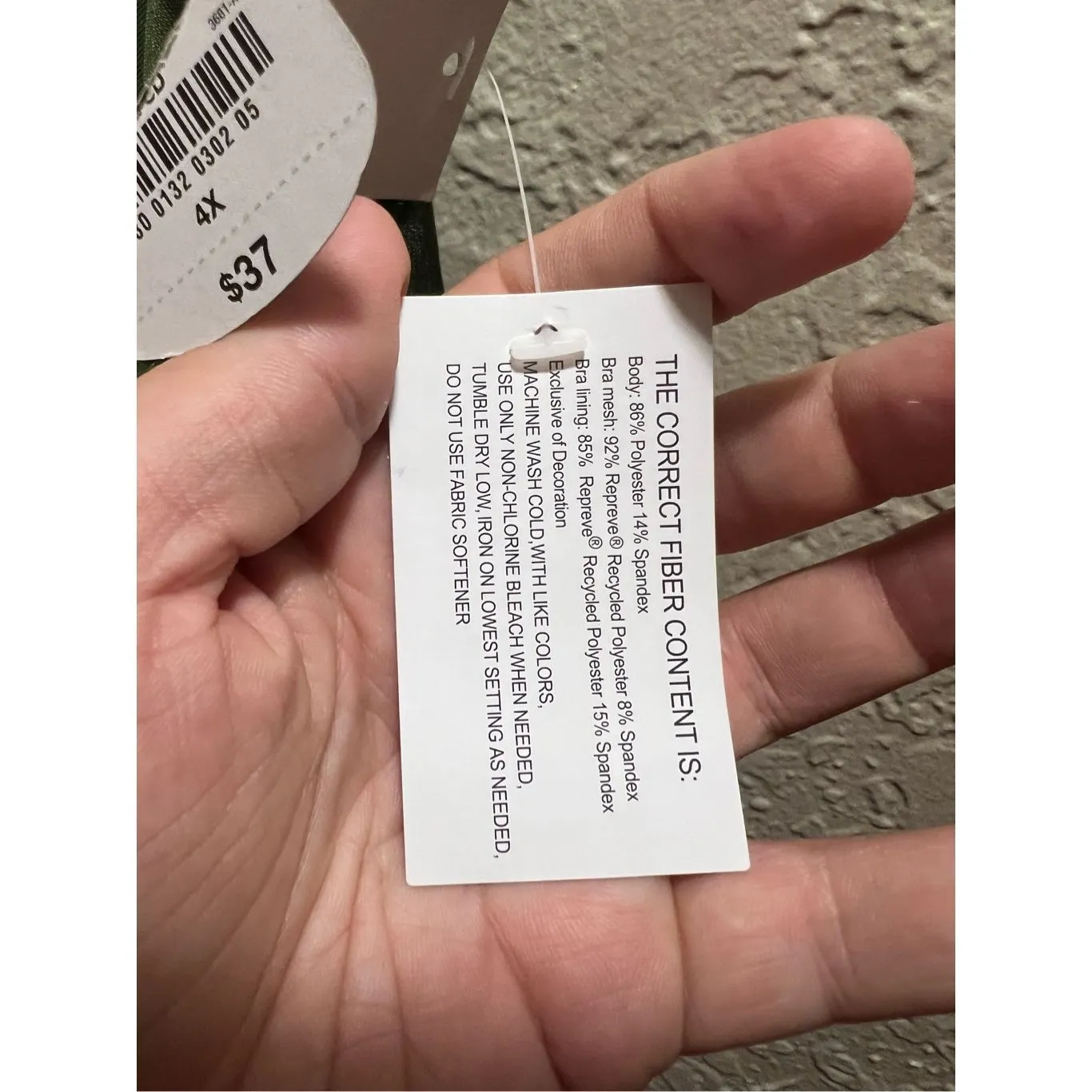 Xersion Green Low Support Bra Woman’s Size 4X NEW - Image 7