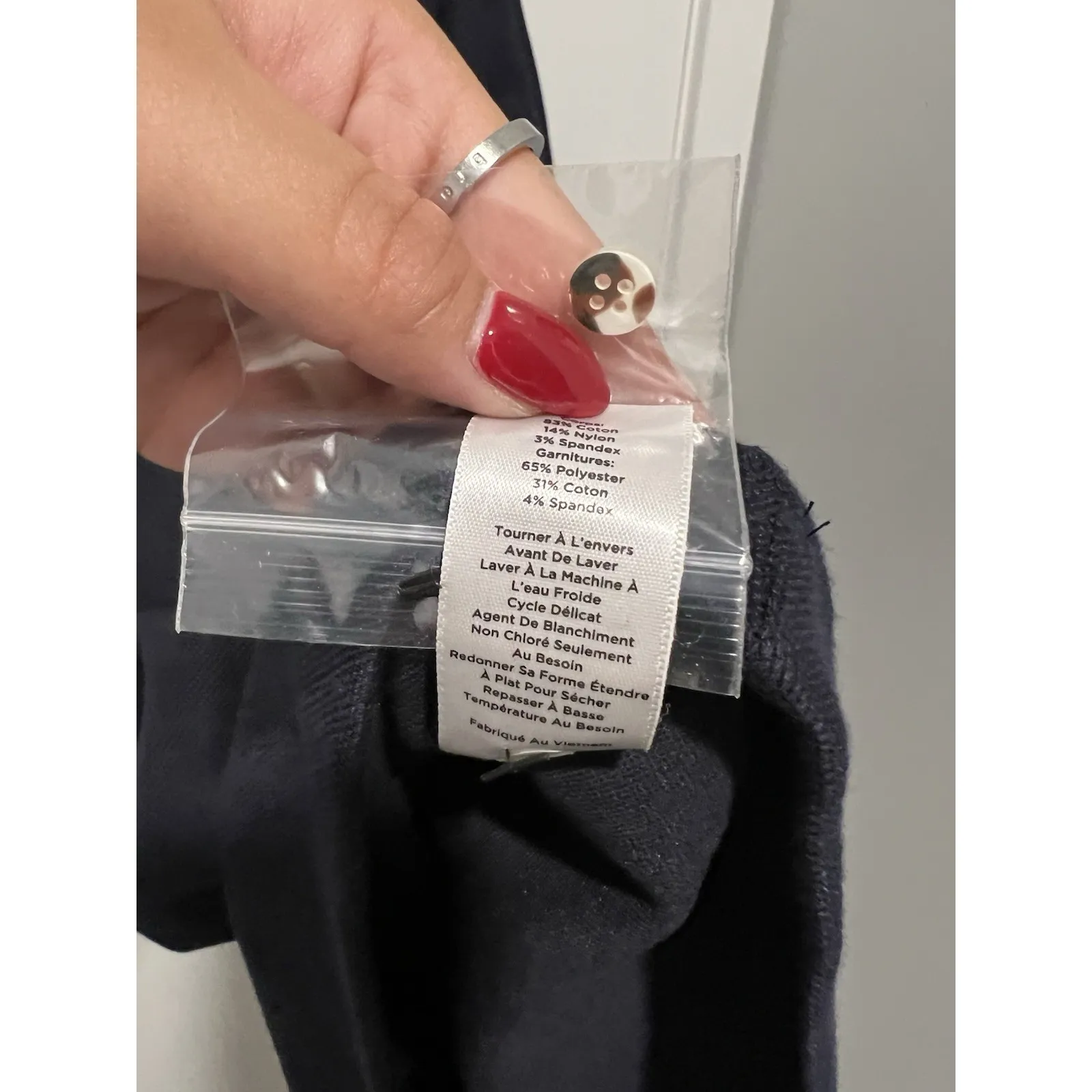 Talbots Gingham Collar Preppy Polo Dress Size XL Petite Navy Gingham NWT $119‎ - Image 5