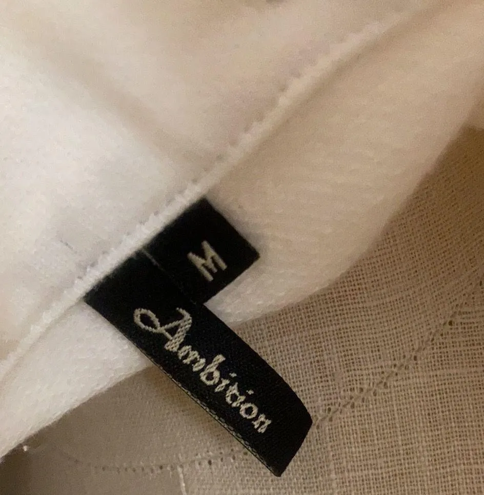 EUC White Button Jacket with Hood Size M - Image 5