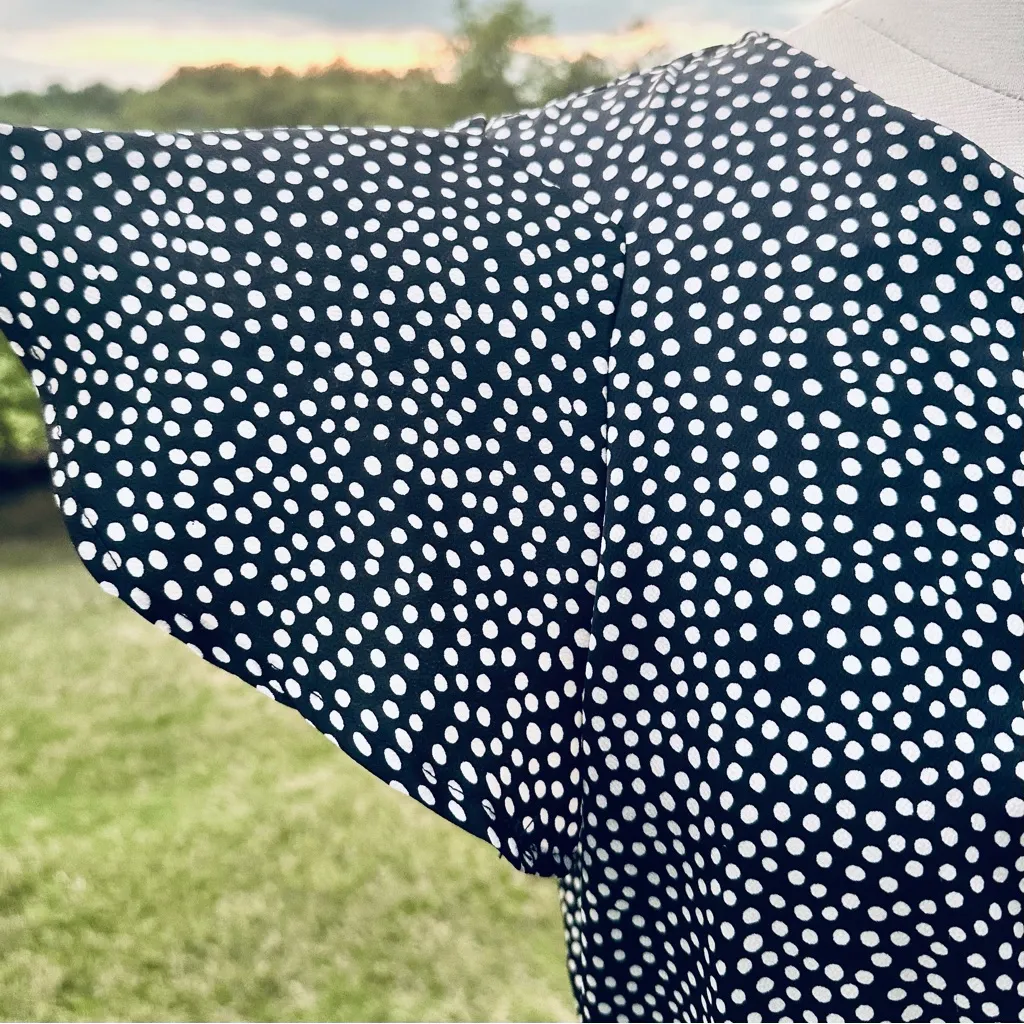 AX Paris Black Polka Dot Wrap Frill Mini Dress - Image 14