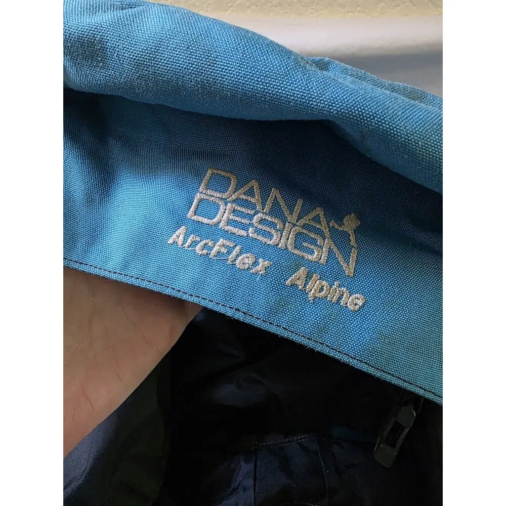Dana Design Arcflex Alpine Bozeman Hiking Backpack Size Small Black Teal Glacier Blue - Image 4