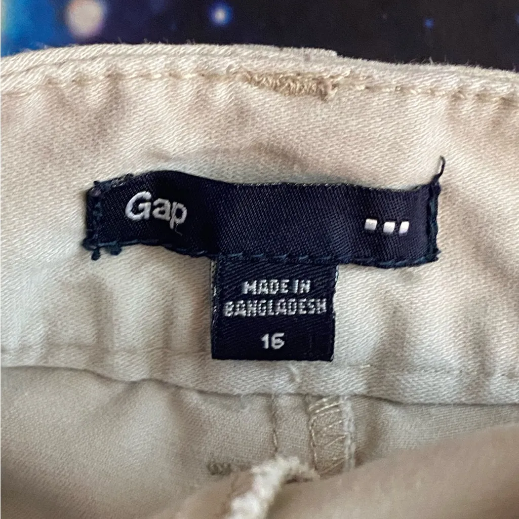 Gap Womens Capri Pants Size 16 Light Beige Khaki Waist 36” Casual - Image 5