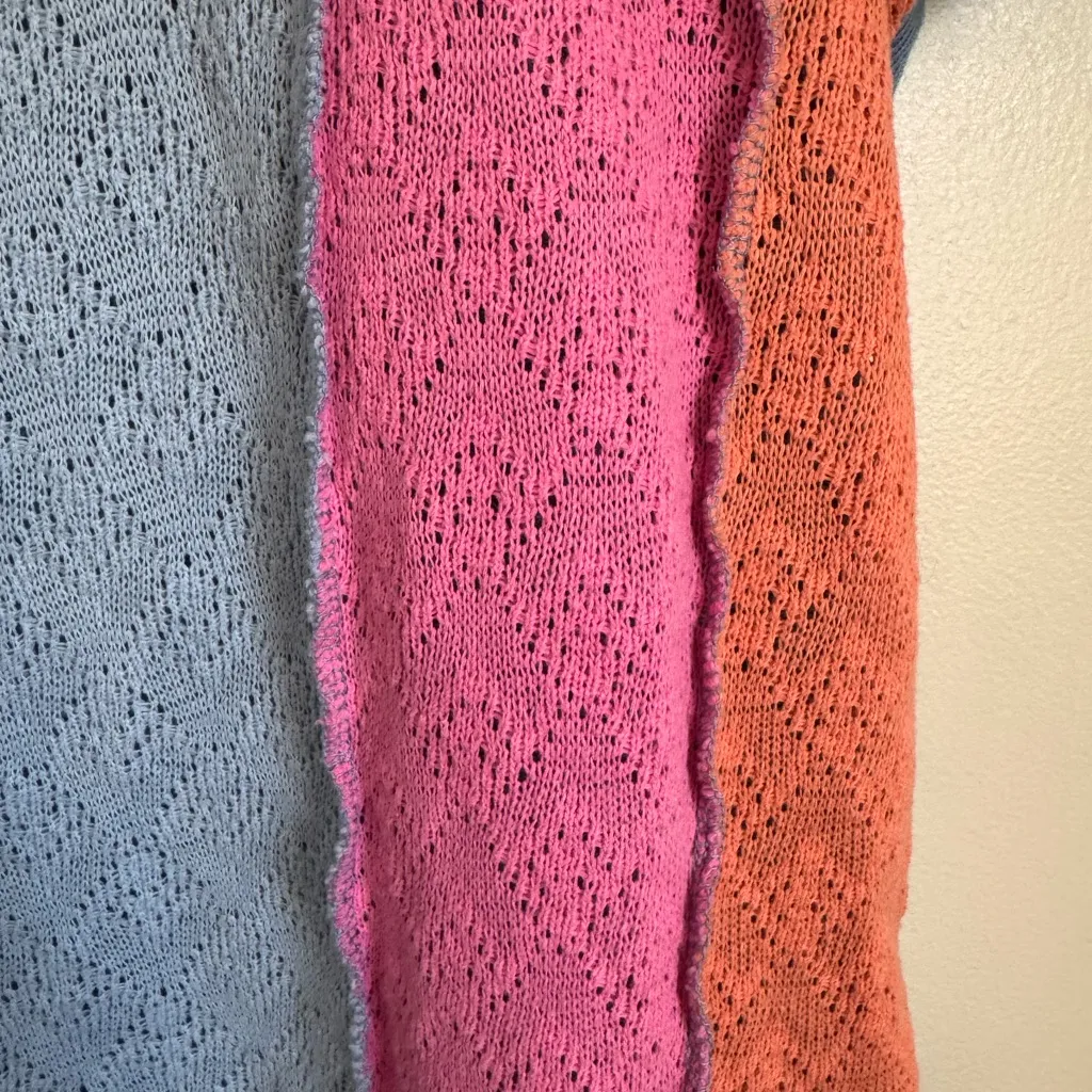 7th Ray  Blue Textured Knit Top - Image 5