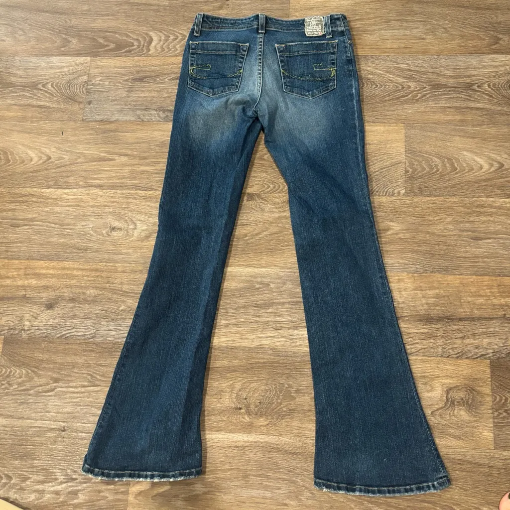 Chip & Pepper Low Rise Flare Jeans Size 27 Made in USA Y2K Vintage Denim Street - Image 2