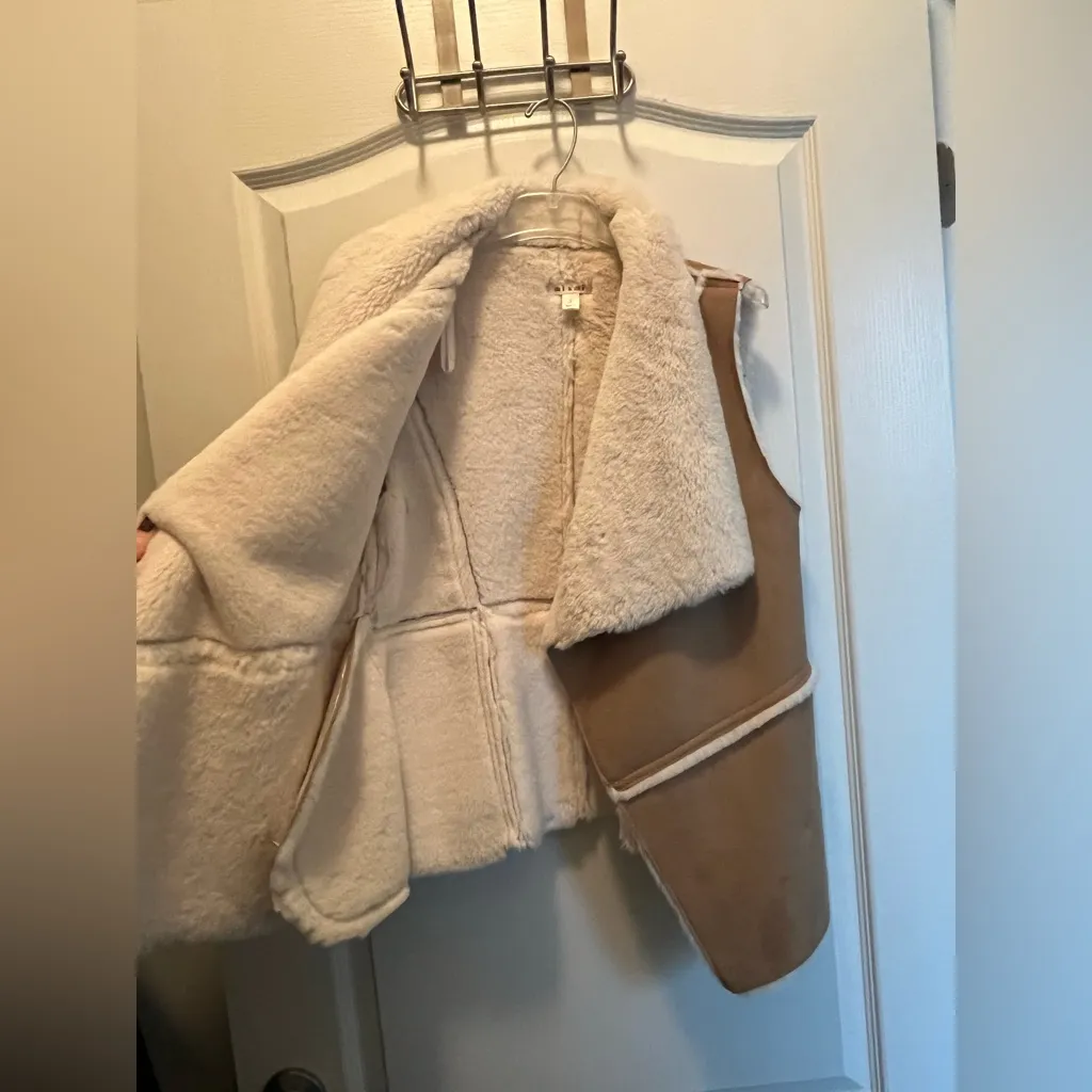 Miami  Fuzzy Suede Vest - Image 3