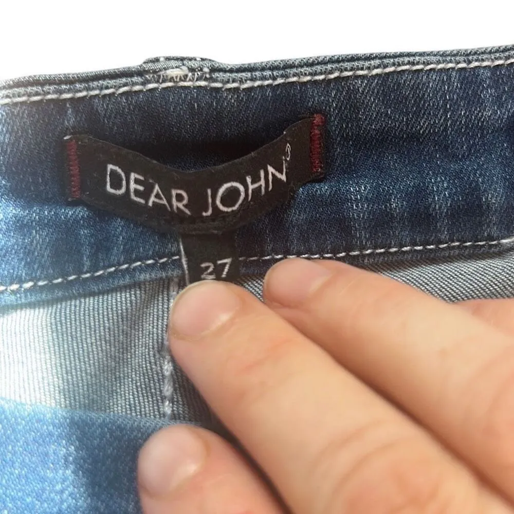 Dear John American Classic‎ Distressed Patch Denim Jeans Women's - Image 5