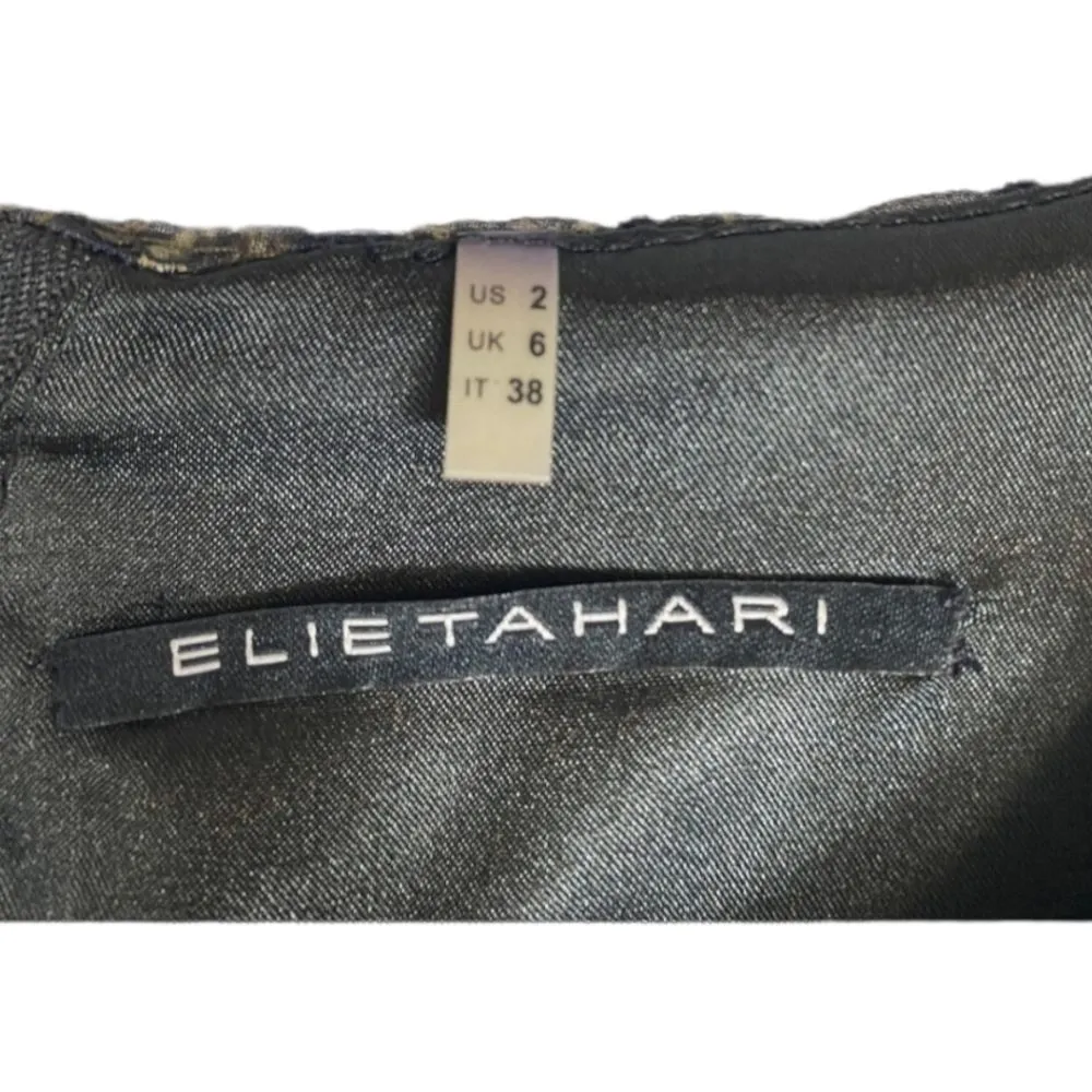 Elie Tahari Leopard Dress Size 2 - Image 4