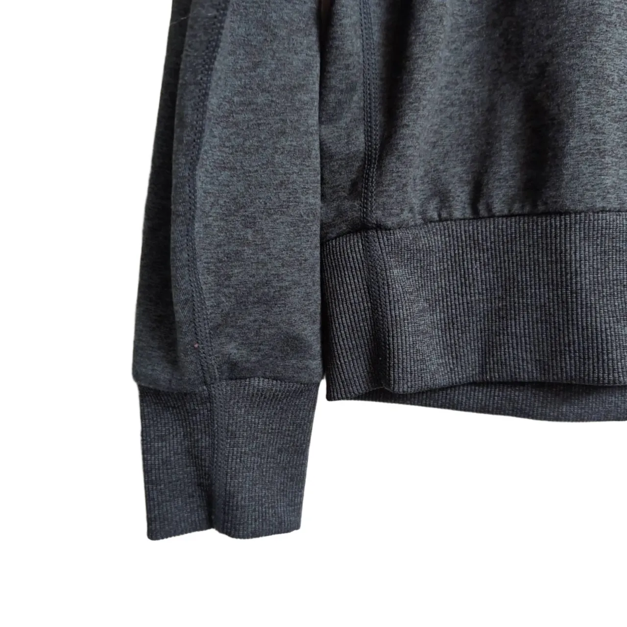 Quince Flowknit Pullover Crew Heather Green Crewneck Pullover Sweatshirt XS - Image 2