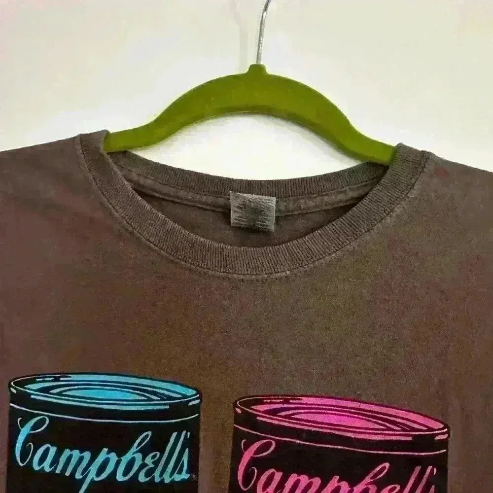 Women’s Andy Warhol Campbell’s Soup Colorful Short  Sleeve Graphic Tee. Sz: M. - Image 6
