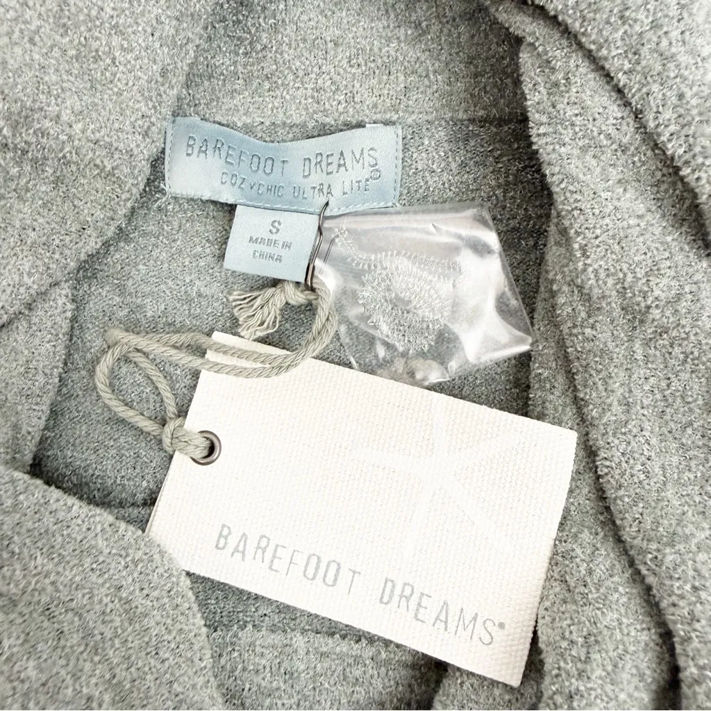 Barefoot Dreams Cozychic Ultra Lite Coastal Cowl Neck Tunic Faded Jade Green - Image 8