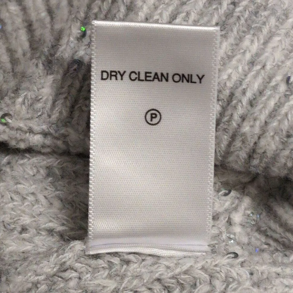 NWT Michael Stars Heather Grey Ribbed Sequin Wrap Laurel Surplice Sweater Sz XSP - Image 6