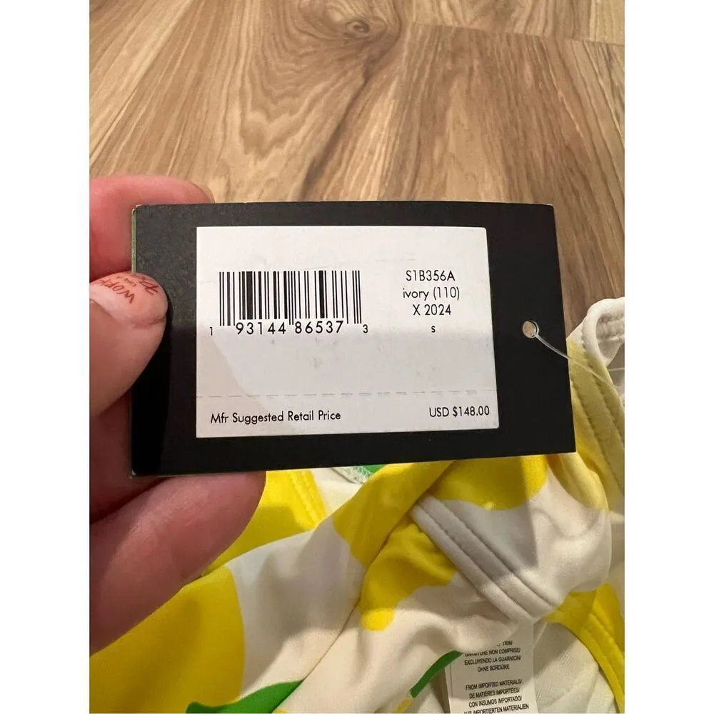Kate Spade NWT Yellow Lemon One Piece Swimwear Sz S - Image 3