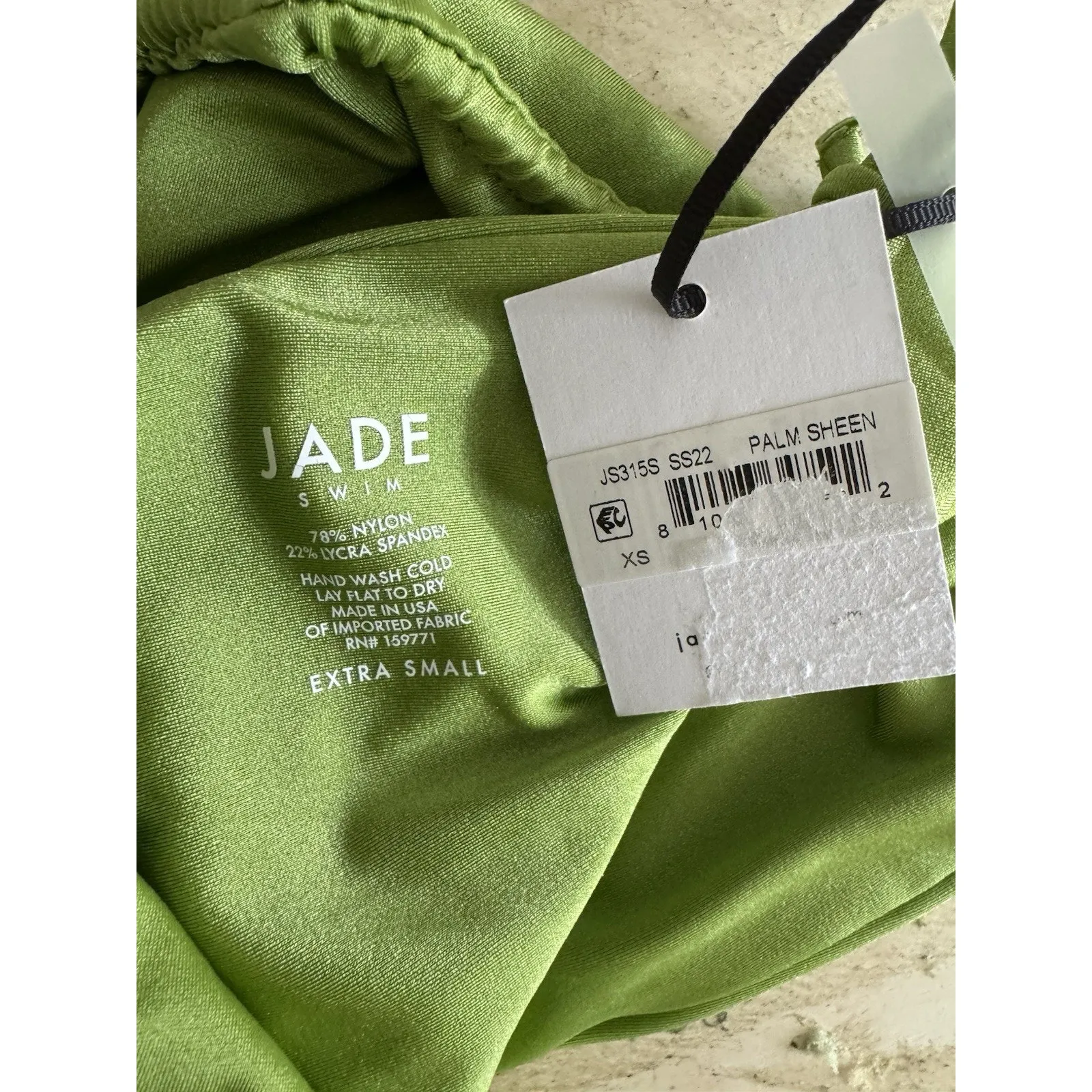 NWT Jade Swim Sena Green One Shoulder Cutout Monokini 1 Piece Swimsuit Size XS - Image 5