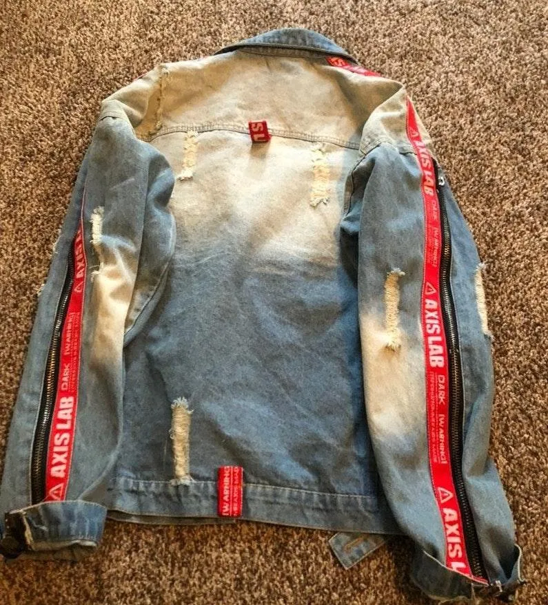 Denim Jean Jacket ! Super Cute !!! Size L - Image 3