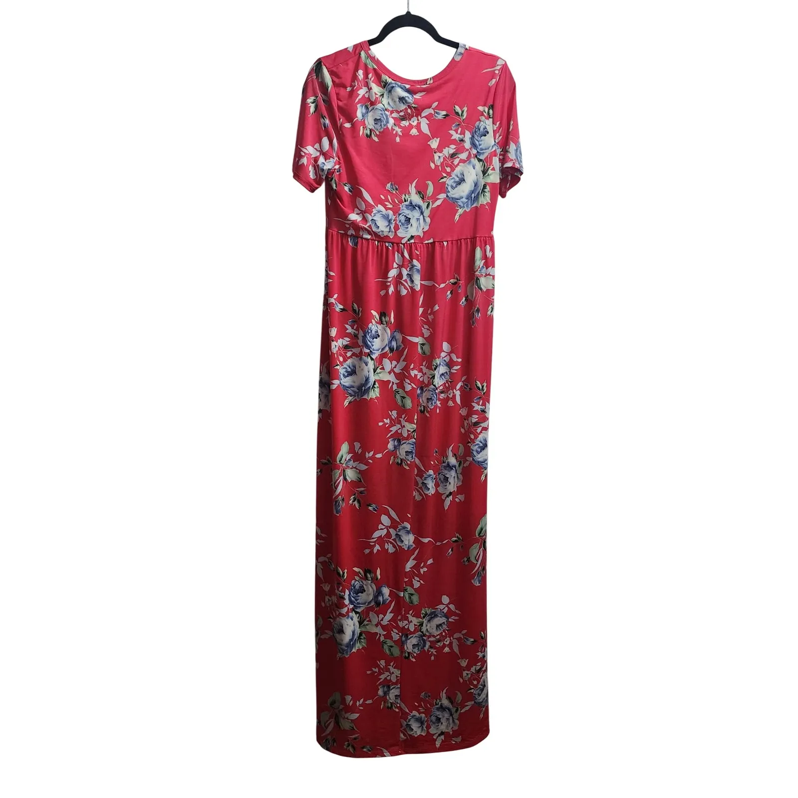 Beeson River Plus Red Floral‎ Short Sleeve Maxi Dress 1XL Size undefined - Image 2