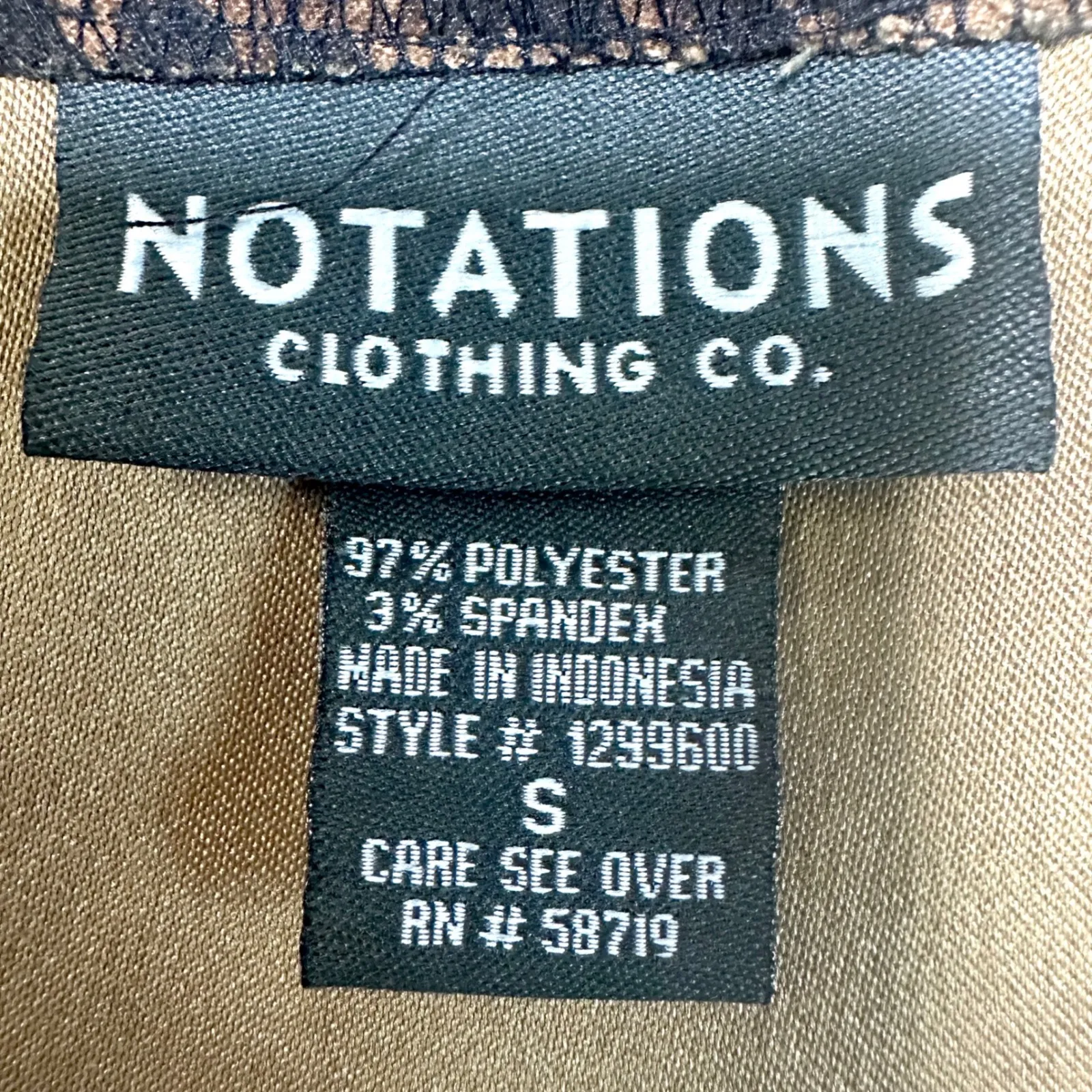 NOTATIONS 90s Vintage Leopard Print Button Front Sleeveless Vest Women's S Y2K - Image 5