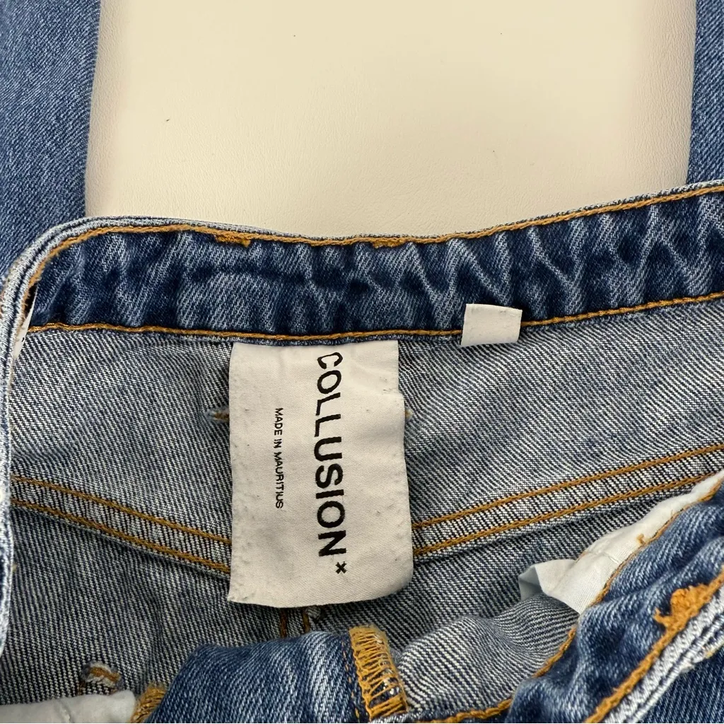 COLLUSION x006 Mom Jeans Blue Size 26 - Image 4
