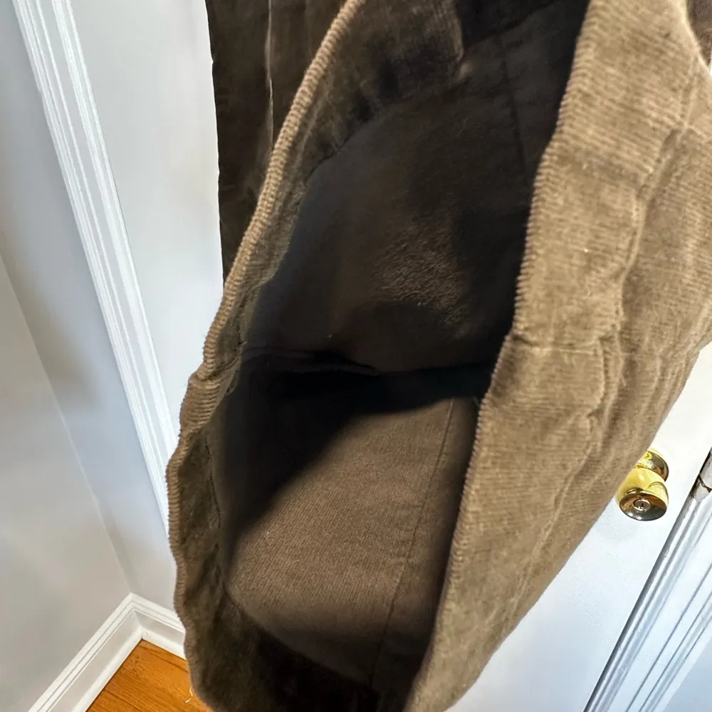 VTG 90’s Jeanology Brown Corduroy Boot Cut Flare Pants. Vertical Seam. Sz: 10. - Image 8