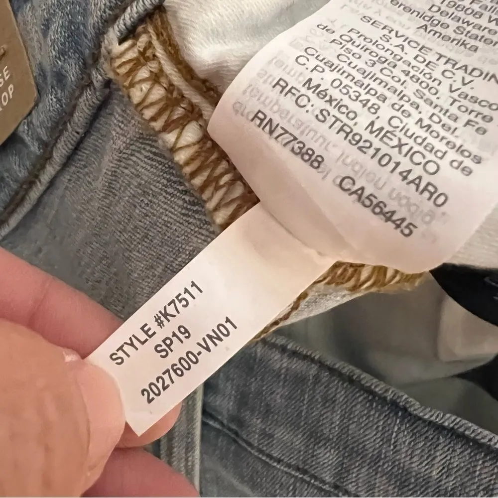 Madewell womens 9” High Rise Skinny Jeans Size 37 24W button up Plus size NWT - Image 11