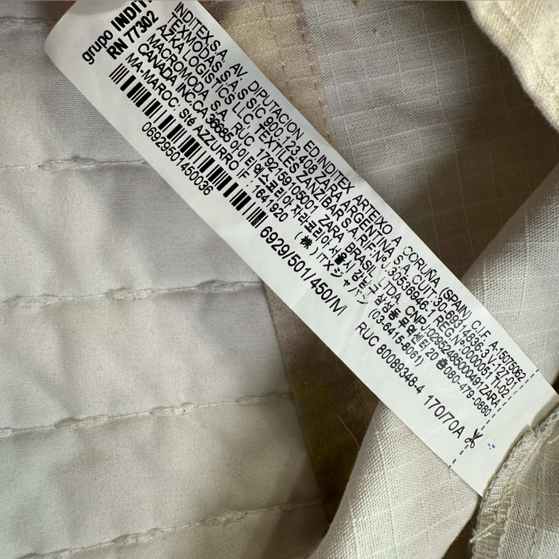 Zara Beige and Gray Mini Skirt - Image 12