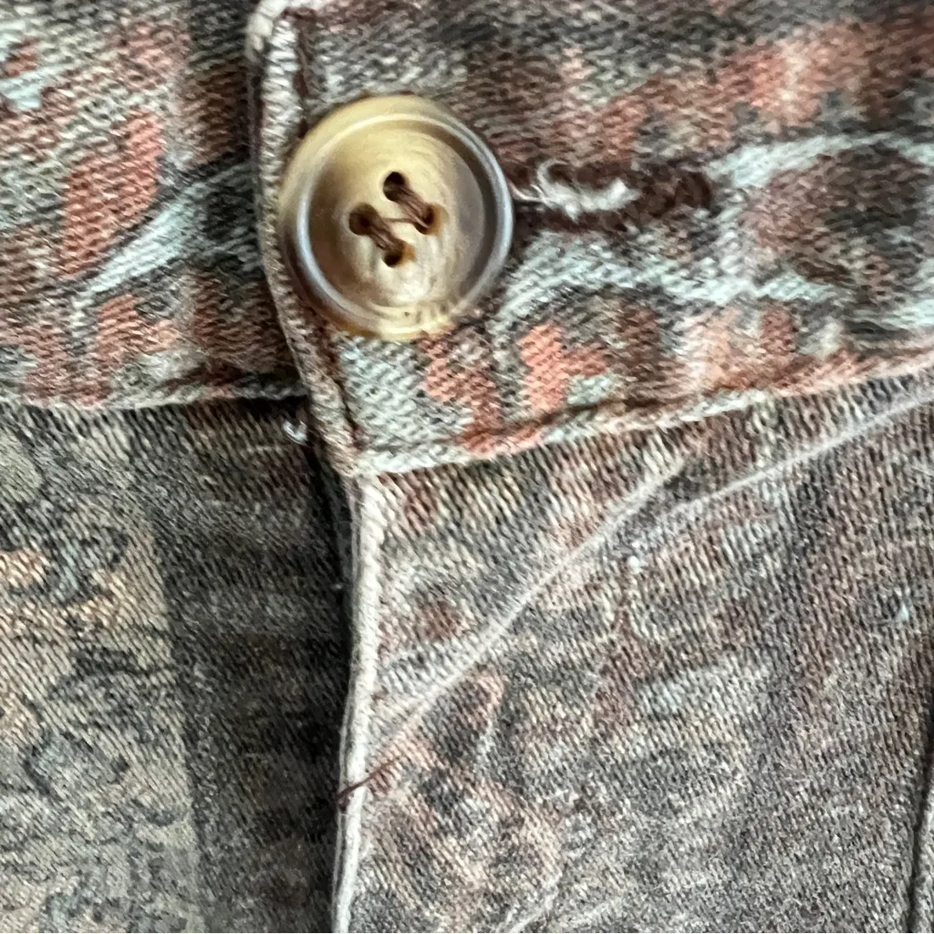 Y2K Zara TRF Paisley Boho Low Rise Wide Jeans Size 6 HIPPIE NWOT - Image 4